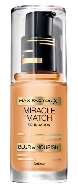 MAX FACTOR MIRACLE MATCH FOUNDATION 45 WARM ALMOND
