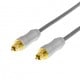 DELTACO PRIME optisk kabel for digital lyd, TOSLINK-TOSLINK, 5m, svart