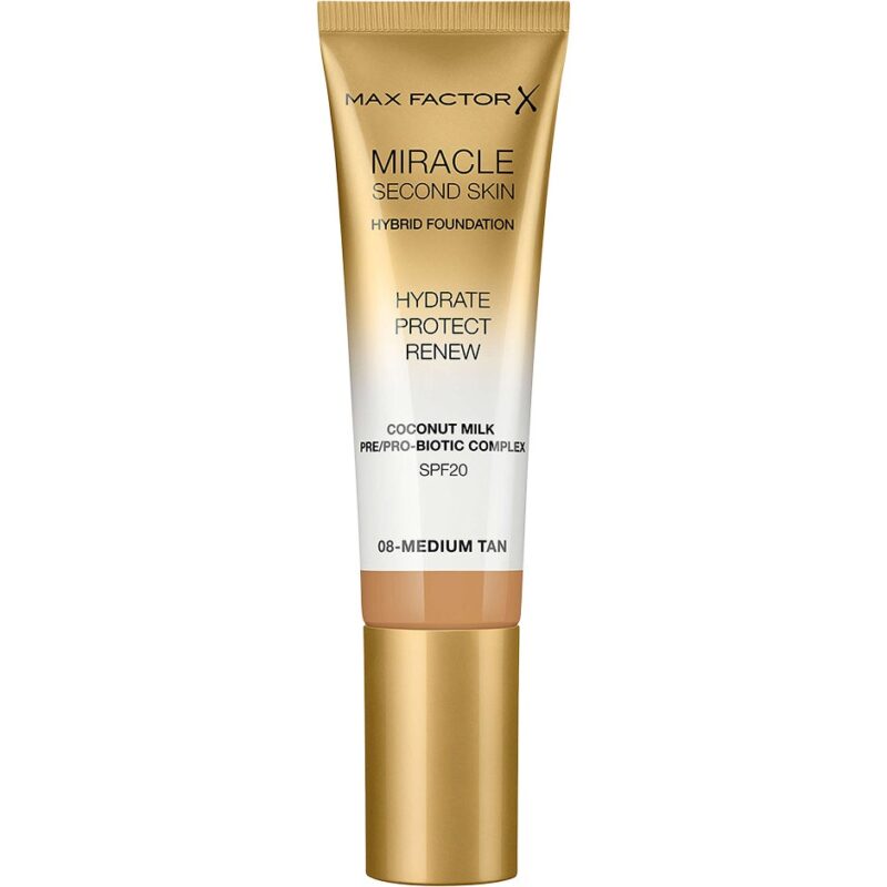 Miracle Second Skin Hybrid Foundation, Max Factor Foundation